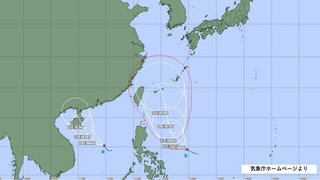 フィリピンの東と西に2つの熱帯低気圧 24時間以内に台風へ発達か　“東の熱低”は沖縄周辺へ？【熱帯低気圧の進路予想・今後の雨風シミュレーション】