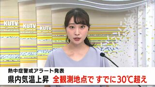 全観測地点すでに３０℃超え　熱中症警戒アラート発表　高知県内気温上昇　