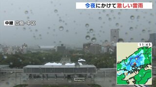 広島県は大気の状態が非常に不安定　今夜にかけて激しい雷雨のおそれ　激しい突風や落雷に注意