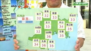 「東部で35度以上の猛暑日、熱中症に十分注意を」tbc気象台　30日