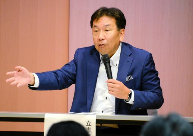 立憲民主党の枝野前代表、小沢一郎氏と会談　代表選出馬の意向伝達か