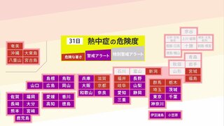 7月ラストも止まらぬ猛暑　危険な暑さに警戒　不安定な天気も続く　急な雷雨に注意