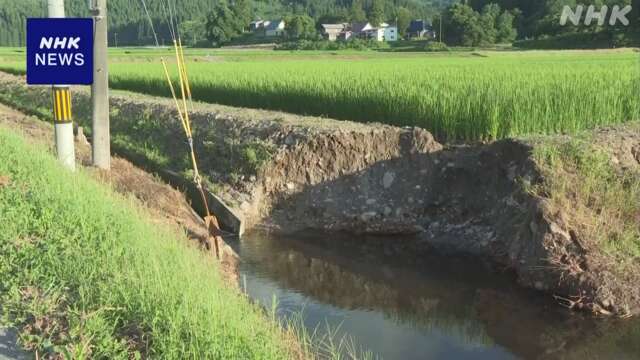 秋田 湯沢 大雨で用水路被害 農家からコメ生育に懸念の声