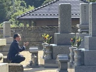 首相、広島で岸田家の墓参り　地元、6日は原爆死没者慰霊式へ