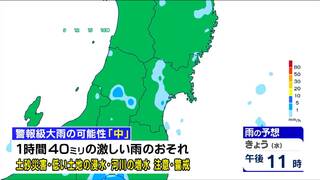 「局地的に激しい雷雨のおそれ、東部で夜を中心に雨が降る可能性。七夕まつりは折り畳み傘を」tbc気象台　7日