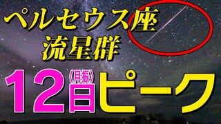 12日(月祝)夜ピーク「ペルセウス流星群」を見よう！夏休みの自由研究もできる