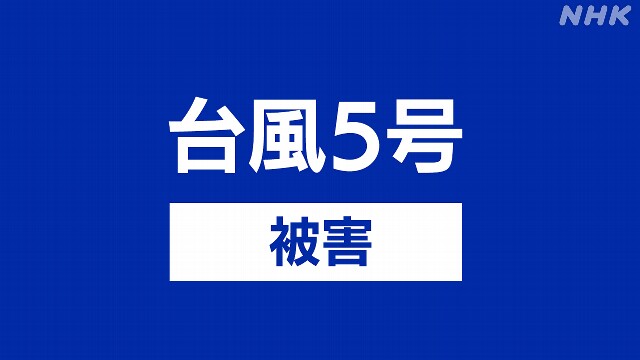 【台風5号 被害の情報】岩手 宮古 複数の建物で床上浸水か