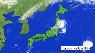 【台風情報】【速報】台風5号が岩手・大船渡市付近に上陸　東北地方太平洋側への上陸は3例目　