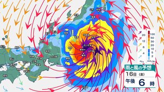 関東甲信では14日夜遅くにかけて“バケツをひっくり返したような“激しい雷雨の恐れ　さらに16日にも台風7号が直撃か【18日(日)まで・3時間ごとの雨と風のシミュレーション】