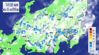 【大雨情報】14日(水)は関東甲信など局地的に非常に激しい雷雨のおそれ　東北は元台風5号の熱帯低気圧の影響受ける　「大雨に関する全般気象情報」気象庁発表【30分ごとの降水シミュレーション＆発雷確率】