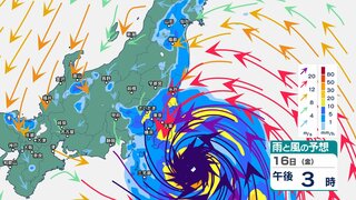 関東甲信に“非常に強い”台風7号が暴風域を伴い最接近へ　“息苦しさ感じる”猛烈な雨や線状降水帯発生の恐れ　暴風・高波にも厳重警戒【1時間ごとの雨と風のシミュレーション・台風情報2024】