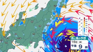 関東甲信に非常に強い台風7号が最接近へ　走行中のトラックが横転するような暴風や猛烈な雨に厳重警戒【1時間ごとの雨と風のシミュレーション・台風情報2024】