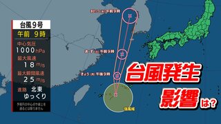 【台風情報】台風９号　直接来なくても週後半は雨に　23日（金）～24日（土）西日本と東日本で大雨おそれ　雨・風シミュレーション～24日（土）