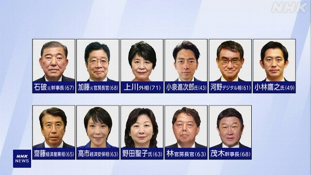 自民総裁選 小泉進次郎氏 立候補に意欲 河野デジタル相 会見へ