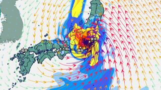 【台風情報】台風10号どこに上陸？関東～東海～近畿～四国まで広がる予報円　強い勢力で列島縦断か　28日（水）までの雨・風シミュレーション