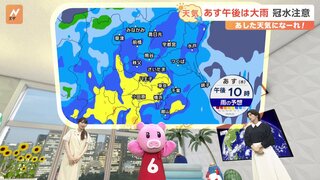 【8月29日 関東の天気】あす午後は大雨 冠水注意