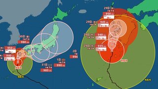 【台風最新情報】台風10号最新進路予測　29(木)にも九州上陸　総雨量1000ミリ超の記録的大雨おそれ　週末にかけて中四国・近畿方面　日本列島を横断か　最大瞬間風速70メートル　気象庁発表　未だに週末の予報円は大きく進路定まらず【大雨・暴風シミュレーション】※進路予想随時更新