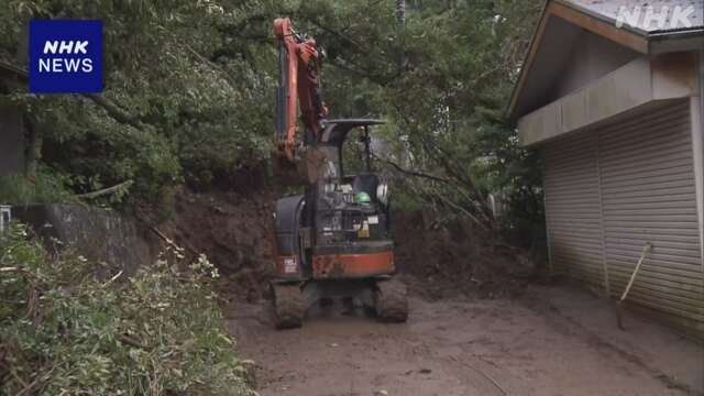 静岡 土砂崩れ相次いだ熱海 住民は学校などへ避難