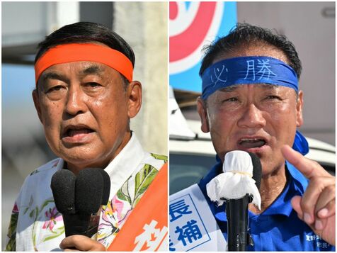 宜野湾市長選が告示　3氏が立候補　普天間飛行場の閉鎖手法巡り論戦へ　沖縄