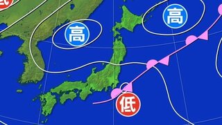 関東甲信地方　暖かく湿った空気が流れ込み大気の状態が非常に不安定に　局地的に雷を伴って激しい雨が降る見込み