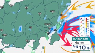 関東甲信では昼過ぎにかけて“バケツをひっくり返したような”激しい雷雨の恐れ　土砂災害や低地の浸水、河川の増水に注意・警戒 【5日午後9時までの雨風シミュレーション・4日午前10時更新】