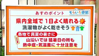 高知の天気　6日はよく晴れて真夏の暑さに　東杜和気象予報士が解説