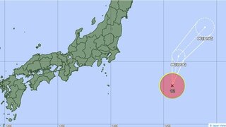 台風12号発生　日本の東で熱帯低気圧が発達　気象庁の進路予想