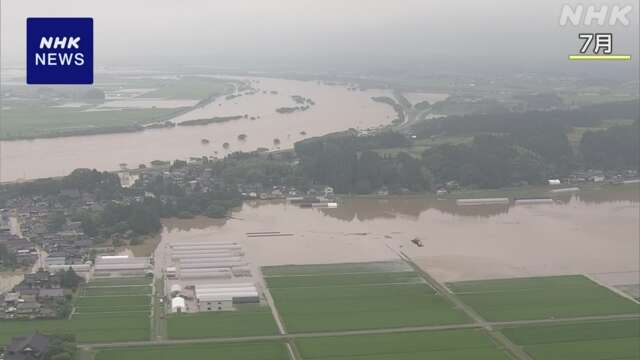 政府 6月～7月の大雨災害を激甚災害に指定 被災自治体を支援へ