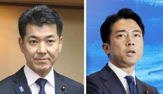 泉氏、小泉氏にライバル心　衆院選へ「進次郎、来い」