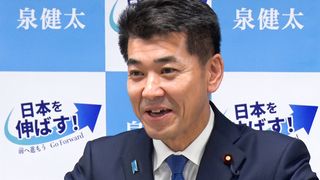 【動画】立民・泉代表、再選出馬を表明　「政権交代へ先頭に立つ」