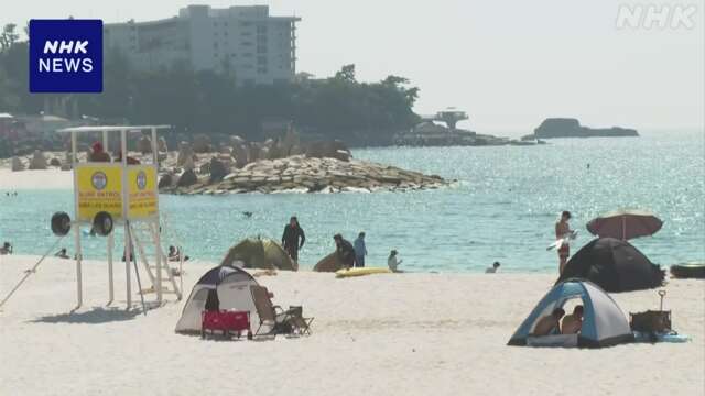 和歌山 白浜町 白良浜海水浴場 7～8月に訪れた人 最も少なく