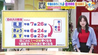 【あす9/11(火) 広島天気】猛烈な残暑続く　雲が広がりやすい一日　北部を中心ににわか雨に注意　日中は強烈な日差しが届く所も