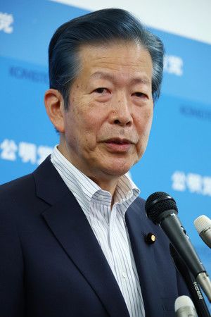 公明・山口代表、退任表明＝在任１５年「次世代にバトン」