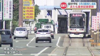 36℃超！「8月かというくらいの暑さ」　熊本県内4地点で ”9月の観測史上の最高気温” を更新