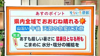 高知の天気　１２日は各地ともおおむね晴れる　山沿いは午後天気の急変に注意　東杜和気象予報士が解説