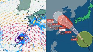 【台風情報】台風13号（バビンカ）強い勢力で沖縄・奄美地方へ（進路予想図／雨風シミュレーション）　九州～関東は厳しい暑さ続く3連休に