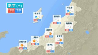 3連休は新潟県内で雨が強く降るところも…前線や湿った空気の影響で大気の状態が不安定となる見込み 【今後の雨風シミュレーション（3時間ごと）・13日午後6時更新】