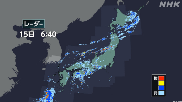 北日本中心に大気の状態非常に不安定 土砂災害などに注意