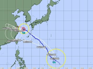 【台風情報 15日午後11時更新】台風14号「プラサン」ゆっくりした速さで北へ　18日には沖縄接近のおそれ　マリアナ諸島の熱帯低気圧が発達