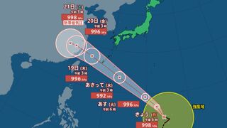 【台風情報 最新】新たな「台風14号（プラサン）」発生「台風13号」とほぼ同じルートで18日（水）以降に沖縄直撃か　今後の進路は？【16日午前8時40分更新】