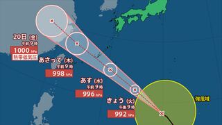 【台風情報】台風14号（プラサン）は18日に奄美地方や沖縄地方に最も接近するおそれ　【予想進路・雨と風のシミュレーション】