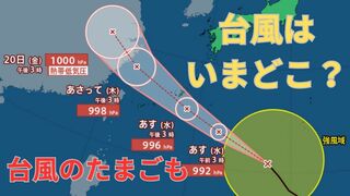 【台風情報 最新】大型の「台風14号（プラサン）」沖縄直撃の見込み　さらに新たな「台風のたまご」熱帯低気圧が「台風15号」に発達か　今後の雨・風は？【17日午後4時10分更新】