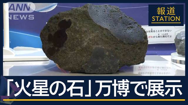 発見者「水の痕跡が…火星の表層を知る大きな手がかり」『火星の石』万博で展示へ