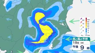 【関東甲信】“警報級の大雨”となる可能性も　きょうも夜遅くにかけて局地的に激しい雨や雷雨がある見込み　１時間予想降水量は多い所で関東北部40ミリ  関東南部40ミリ  甲信40ミリ【23日までの雨風シミュレーション】