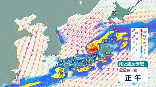 【関東甲信大雨情報】昼過ぎにかけて雷を伴った“激しい雨”の降る所も夕方にかけて大気の状態が不安定に　1時間予想降水量  関東南部40ミリ  甲信40ミリ  関東北部30ミリ　土砂災害、浸水害、河川の増水に注意・警戒【雨風シミュレーション】