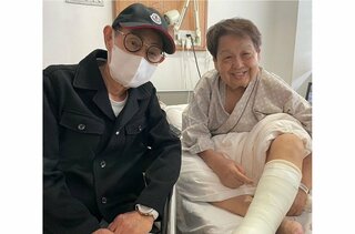 【アキレス腱断裂】高木ブーさん（91）　「加トちゃんがお見舞いに来てくれました」　２ショット写真で報告　「久しぶりに加トちゃんとゆっくり話せました」