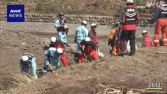 石川 大雨被害 きょうも安否不明者を捜索 孤立地区の解消急ぐ