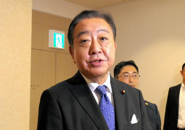 立憲・野田代表「石破さん、改革姿勢が後退。らしくない言い訳」