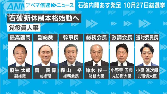 【狙いは】石破政権発足へ　何を目指す党人事・どんな内閣に　政治部・村川仁基記者