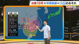 【近畿の天気】２日（水）は北から天気下り坂　この先は秋雨前線と台風１８号の組み合わせに注意が必要